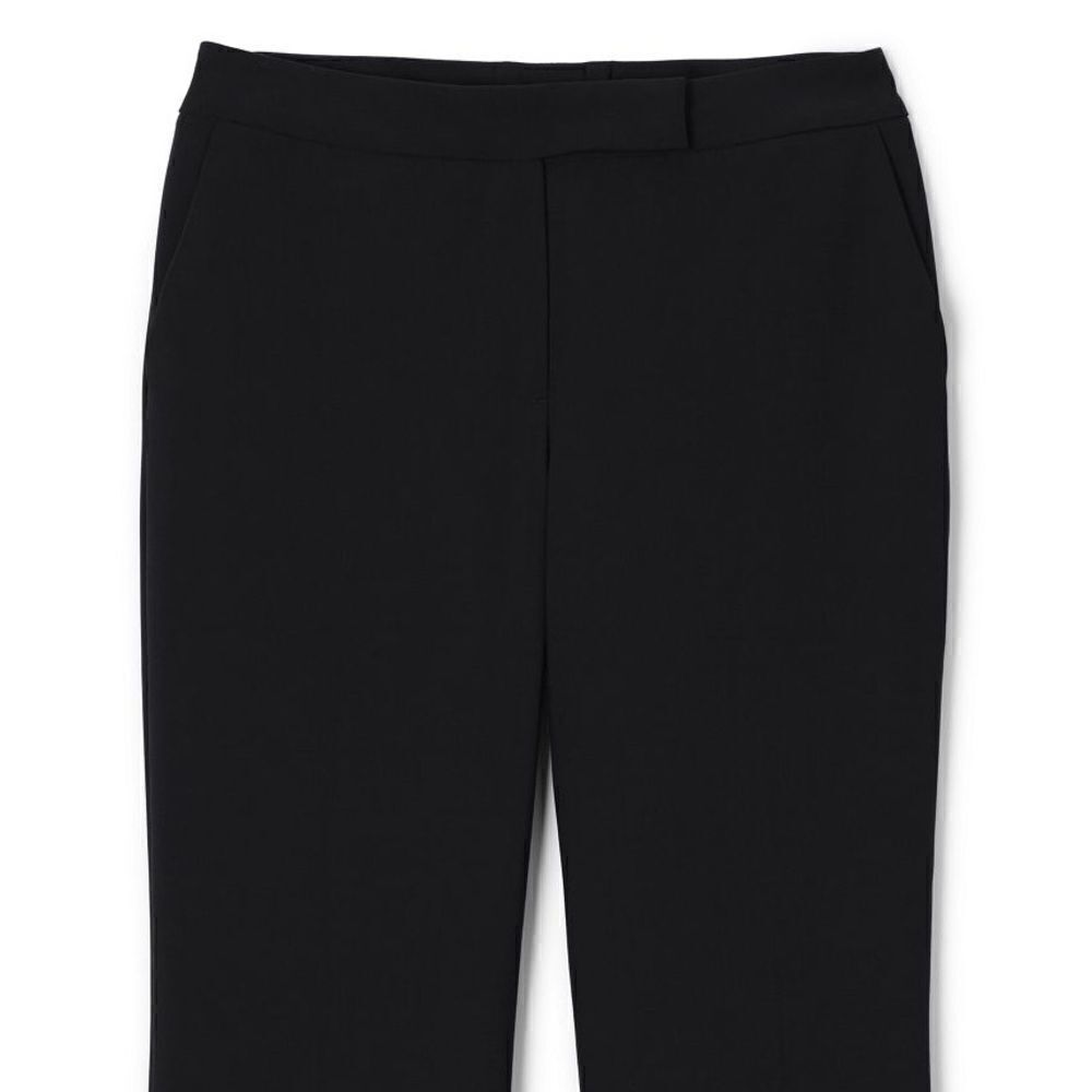 Lands’ End 12 Mid Rise Black Wide Leg Dress Pants